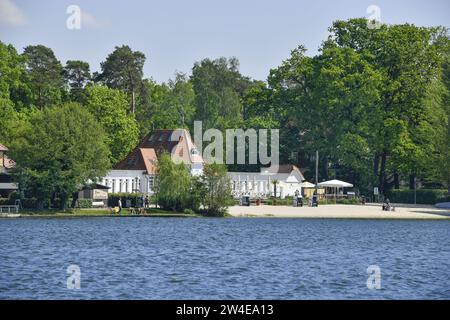 Seebad, Seestraße, Bad Saarow, Brandenburg, Deutschland Stockfoto
