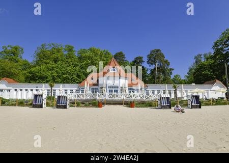 Seebad, Seestraße, Bad Saarow, Brandenburg, Deutschland Stockfoto