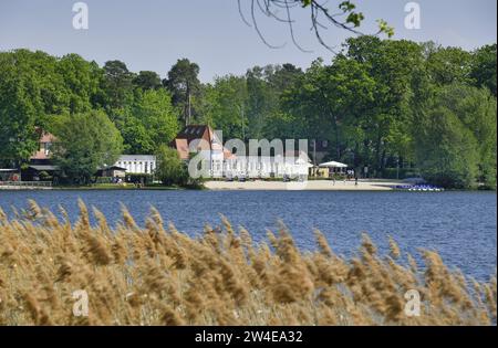 Seebad, Seestraße, Bad Saarow, Brandenburg, Deutschland Stockfoto