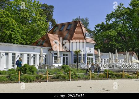 Seebad, Seestraße, Bad Saarow, Brandenburg, Deutschland Stockfoto