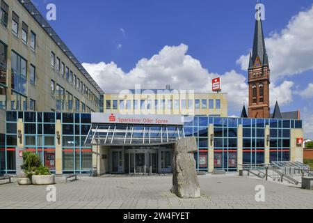 Hauptgeschäftsstelle, Sparkasse Oder-Spree, Franz-Mehring-Straße, Frankfurt/Oder, Brandenburg, Deutschland Stockfoto