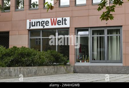 Verlag und Redaktion Zeitung "Junge Welt", Torstraße, Mitte, Berlin, Deutschland Stockfoto