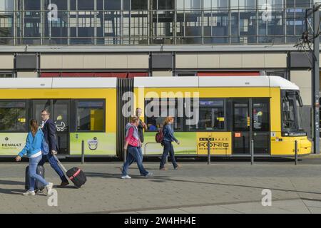 Straßenbahn, Alexanderplatz, Mitte, Berlin, Deutschland Stockfoto