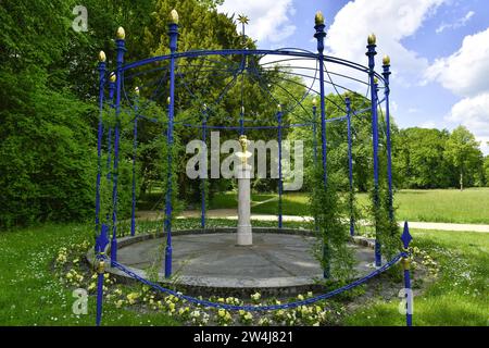 Büste der Henriette Sontag, Fürst-Pückler-Park Branitz, Cottbus, Brandenburg, Deutschland Stockfoto