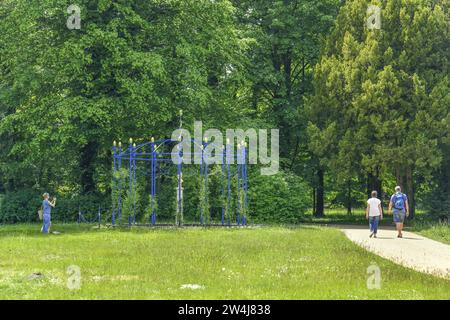 Büste der Henriette Sontag, Fürst-Pückler-Park Branitz, Cottbus, Brandenburg, Deutschland Stockfoto