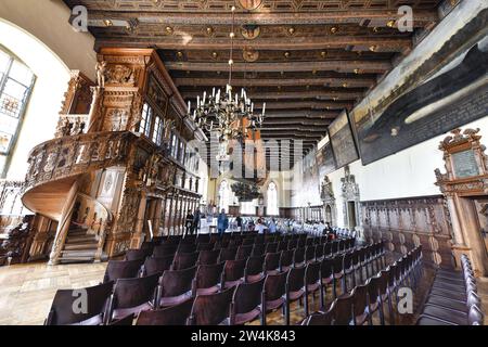 Die obere Rathaushalle, Altes Rathaus, Marktplatz, Bremen, Deutschland Stockfoto