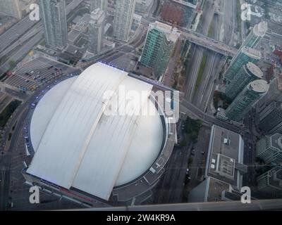 Rogers Centre, 1 Blue Jays Way, Toronto, AUF DER M5V 1J1. In diesem Stadion mit einziehbarem Dach finden Konzerte statt, in dem das Baseballteam der Toronto Blue Jays spielt. Stockfoto