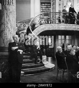 Diplomaten hören die Rede des Diplomaten Štefan Osusky (auf dem Foto nicht zu sehen) CA. Juni 1938 Stockfoto