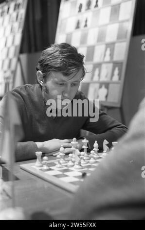 Jugendschach-Europameisterschaft (elfte Niemeyer-Schachturnier) in Groningen, Platz 18 und 19 Romanishin Nummer 20 und 21 Baljon CA. Dezember 1972 Stockfoto