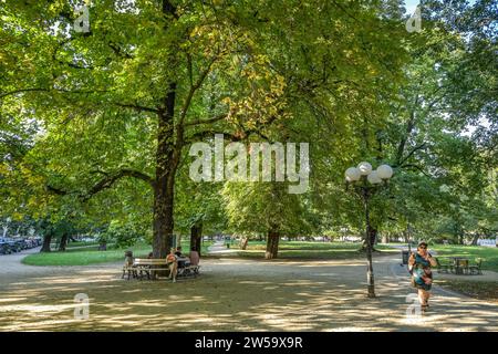 Park Plac Andersa, Szczecin, Woiwodschaft Westpommern, Polen Stockfoto