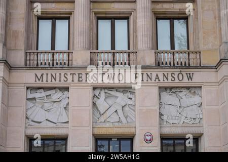 Finanzministerium, Ministerwo Finansow, Swietokrzyska, Warschau, Woiwodschaft Mazowieckie, Polen Stockfoto