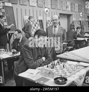 Hochofen-Schachturnier. Johannes Hendrikus Donner ca. Januar 1963 Stockfoto