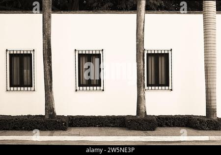 Hacienda Windows Stockfoto
