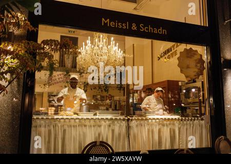 Meissl & Schadn Wiener Schnitzel-Hersteller Stockfoto