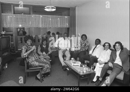 Suriname Silvesterparty im Bijlmermeer CA. 30. Dezember 1972 Stockfoto