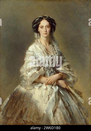 Maria Alexandrowna von Franz Xaver Winterhalter (1857, Eremitage). Stockfoto