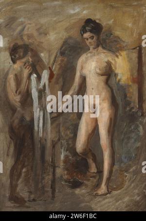 Thomas Eakins – Studie für „William Rush and His Model“. Stockfoto