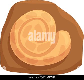 Dinosaurier Fossil Ei Icon Cartoon Vektor. Bodenschlammschicht. Lehmboden landen Stock Vektor