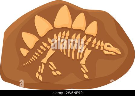 Dinosaurier Fossil Natur Icon Cartoon Vektor. Evolution Schlammschicht. Biologie-Wissenschaft Stock Vektor