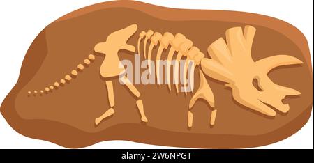 Dinosaurier Bodenschlamm Symbol Cartoon Vektor. Layer Natur. Alte Wissenschaftsbiologie Stock Vektor