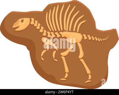 Lehm Geländesymbol Cartoon Vektor. Evolutionsbiologie. Lerngrund Stock Vektor
