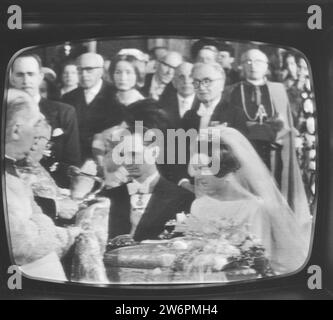 Heirat Prinzessin Irene und Prinz Hugo Charles aus dem Fernsehen CA. April 1964 Stockfoto