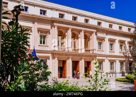 Palacio del Senado - Palast des Senats ist Sitz des spanischen Senats, Oberhaus der Cortes Generales, des nationalen parlaments von Spai Stockfoto