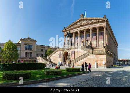 Ein Bild der Alten Nationalgalerie oder Alten Nationalgalerie. Stockfoto