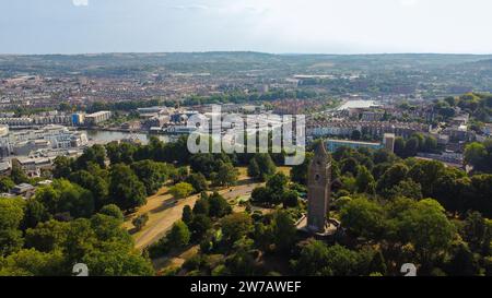 Luftaufnahme des Bristol. Stockfoto