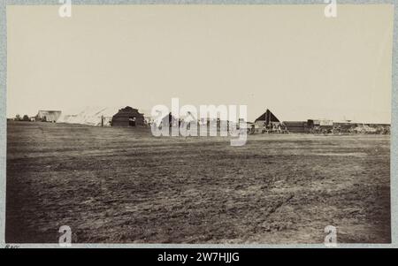 Winter Quarters der Quartiermeister der Abteilung, 6. Armee Korps. In der Nähe von Hazel Fluss, Va., 1864 Stockfoto