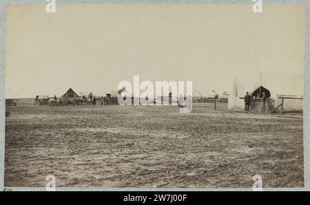 Winter Quarters der Quartiermeister der Abteilung, 6. Armee Korps. In der Nähe von Hazel Fluss, Va., 1864 Stockfoto