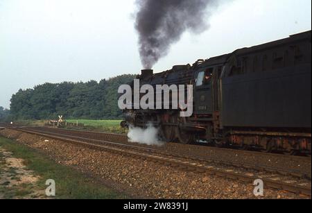 Eine Oktoberwoche 1970 in der Bundesrepublik Deutschland beim Fotografieren von Dampflokomotiven Stockfoto