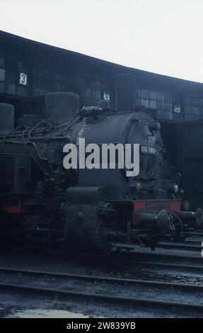 Eine Oktoberwoche 1970 in der Bundesrepublik Deutschland beim Fotografieren von Dampflokomotiven Stockfoto