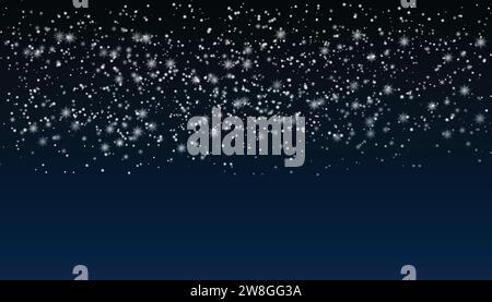 Vektorstaub auf transparentem Hintergrund. Weiße Lichter Stock Vektor