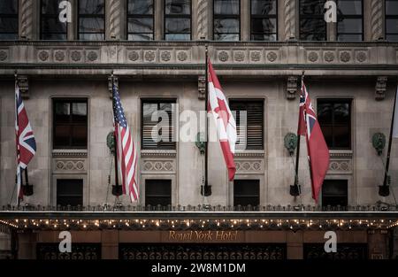 Das berühmte Fairmont Royal York Luxushotel in Toronto, Ontario, Kanada. Stockfoto