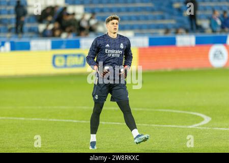 Alava, Spanien. Dezember 2023. Spanien La Liga Fußballspiel Alaves gegen Real Madrid im Mendizorroza Stadion, Alava. 21. Dezember 2023 Kepa 900/Cordon Press Credit: CORDON PRESS/Alamy Live News Stockfoto