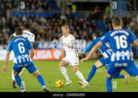 Alava, Spanien. Dezember 2023. Spanien La Liga Fußballspiel Alaves gegen Real Madrid im Mendizorroza Stadion, Alava. 21. Dezember 2023 Kroos 900/Cordon Press Credit: CORDON PRESS/Alamy Live News Stockfoto