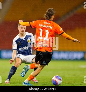 Brisbane, Australien. Dezember 2023. Jez Lofthouse (11 Brisbane) in Aktion während des Isuzu Ute, Einem Ligaspiels zwischen Brisbane Roar FC und Central Coast Mariners FC im Suncorp Stadium Stockfoto