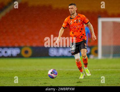 Brisbane, Australien. Dezember 2023. James O’Shea (26 Brisbane) im Spiel der Isuzu Ute, Einem Ligaspiels zwischen Brisbane Roar FC und Central Coast Mariners FC im Suncorp Stadium Stockfoto