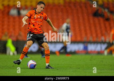 Brisbane, Australien. Dezember 2023. Clifton Trewin (27 Brisbane) im Spiel während der Isuzu Ute, Einem Ligaspiels zwischen Brisbane Roar FC und Central Coast Mariners FC im Suncorp Stadium Stockfoto