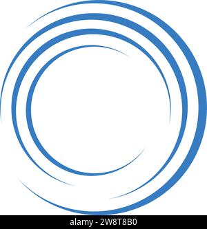 Kreisförmiges Logo-Vektor-Illustrationsdesign Stock Vektor