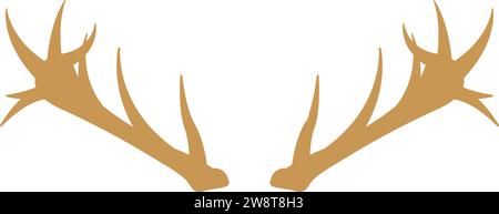Hirschgeweih Icon Vektor Illustration Design Stock Vektor