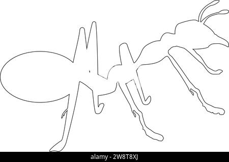 ANT Icon Vektor Illustration Design Stock Vektor