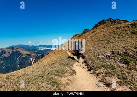 Lokaler Portier auf dem Jiaming Lake Trail, Taitung, Taiwan Stockfoto