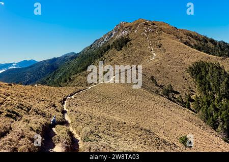 Trekking auf dem Jiaming Lake Trail, Taitung, Taiwan Stockfoto