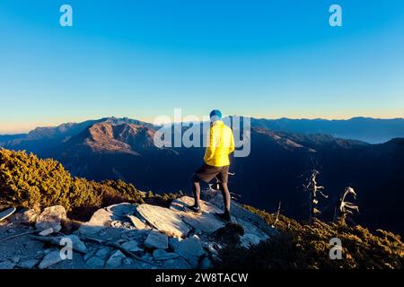 Auf dem Gipfel des Mount Xiangyang, Jiaming Lake, Taitung, Taiwan Stockfoto