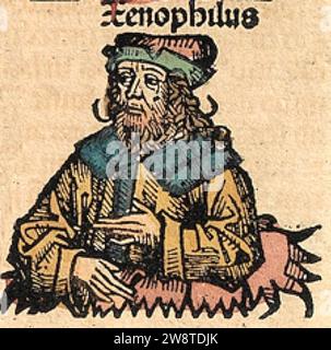 Xenophilus Nürnberger Chronik. Stockfoto