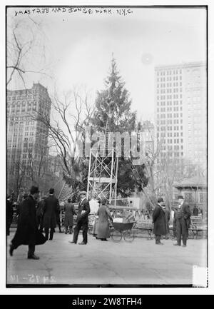 Weihnachtsbaum in Madison Sq. Park, N.Y.C Stockfoto