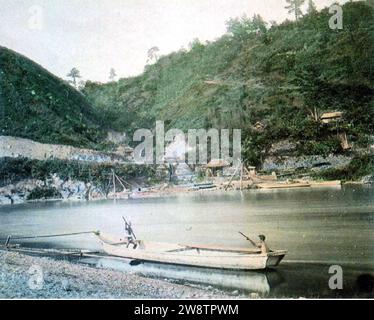 Yokohama Water Works, Eisenpipeline Route, Ogurano Fähre (Shinichi Suzuki 1886–1887, Archiv und Mausoleum Abteilung der Kaiserlichen Haushaltsbehörde) 06. Stockfoto