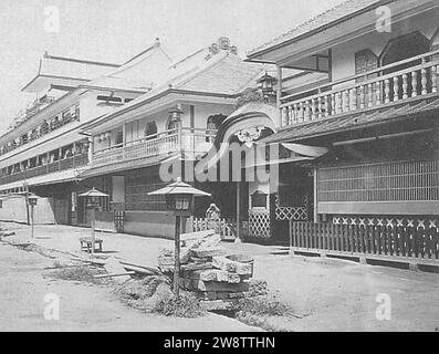 Yoshiwara um 1872. Stockfoto